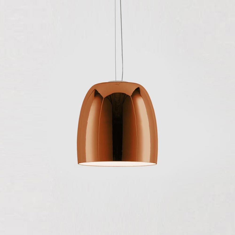 Glass pendant lamp Notte S1 copper