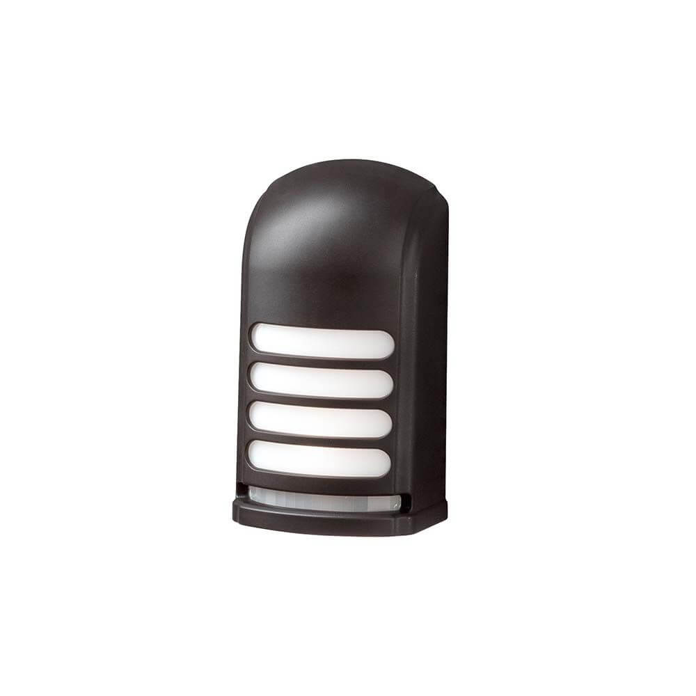 Prato Batterie LED Sensor Außen-Wandaufbauleuchte Schwarz in elegantem Design für Außenbeleuchtung.