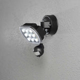 Prato LED Außenstrahler mit Sensor IP44 Schwarz