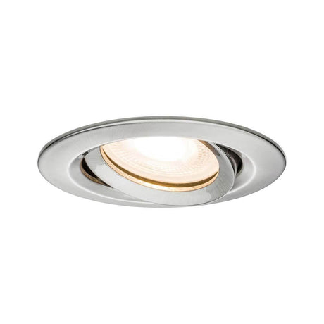 Premium EBL Set Nova IP65 schwenkbar LED 1x7W GU10 Einbaustrahler mit modernem Design und warmweißem Licht