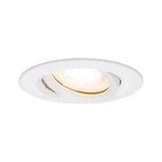 Premium EBL Set Nova IP65 schwenkbar LED 1x7W GU10 Weiß - Einbaustrahler mit warmweißem Licht.