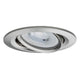 Premium EBL Set Reflector Coin rd schwb. Dimmbar LED 3x6,8W Alu, eleganter Einbaustrahler für Akzentbeleuchtung.