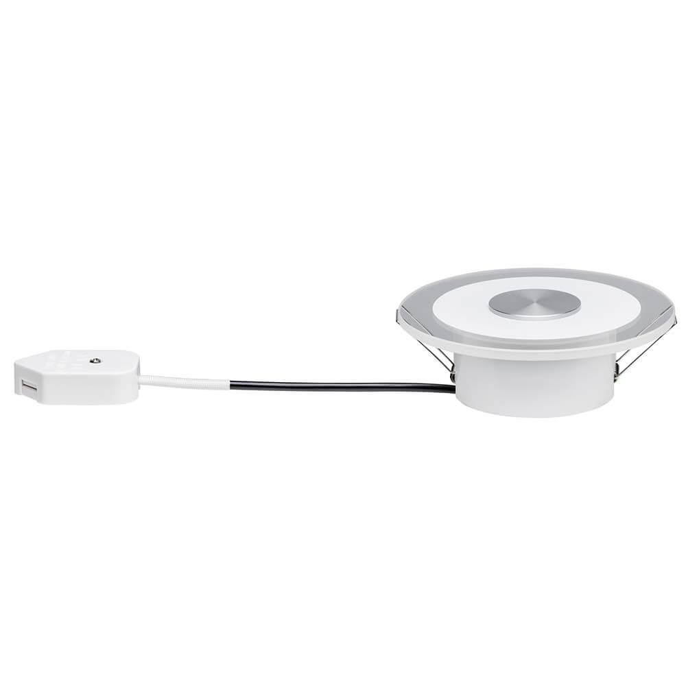 Premium EBL Set Whirl rd dim LED 3x5,5W 120mm Alu-Gedreht Satin mit satinierter Oberfläche und Dimmfunktion.