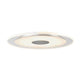 Premium EBL Set Whirl rund LED 1x6W Alu-Gedreht Satin Alu Acryl - elegante LED Einbauleuchte mit warmweißem Licht.
