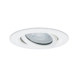 Premium EBS Nova IP65 Einbaustrahler in Weiß, schwenkbar, ideal für Feuchträume.