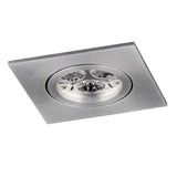 s.luce GU10 inbouwspot Prim draaibaar 230V mat aluminium