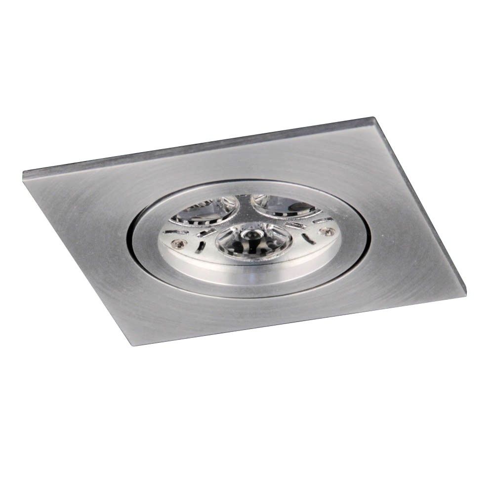 s.luce GU10 Einbaustrahler Prim schwenkbar 230V Alu-Matt