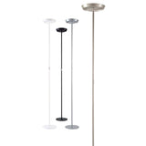 Rotaliana Prince Dimmbar LED-Stehleuchte in Silber, Schwarz und Weiß, 4850lm Helligkeit.
