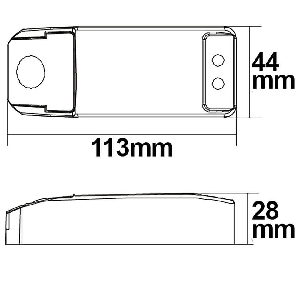 Transformador LED 12V 105VA dimmável SELV 