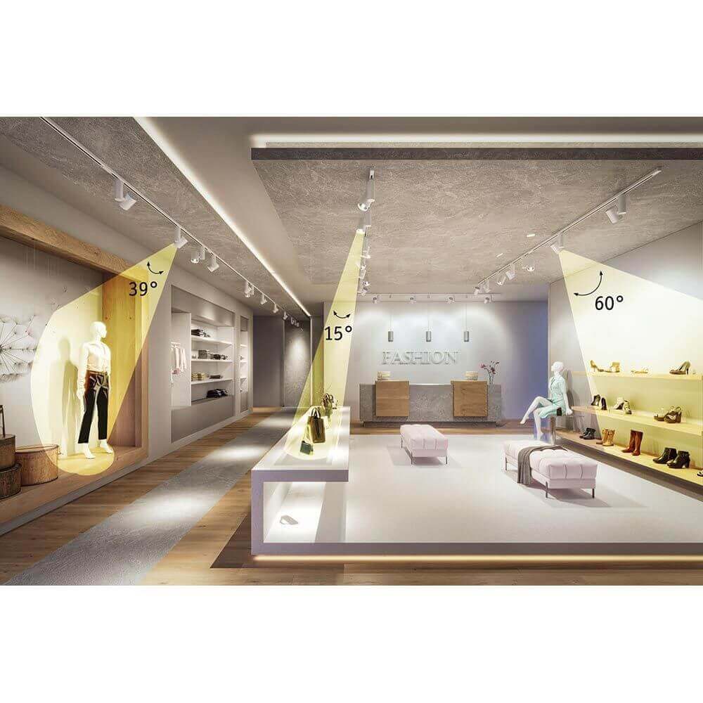 Prorail3 LED rail spot Witness 60 ° Dimmable white