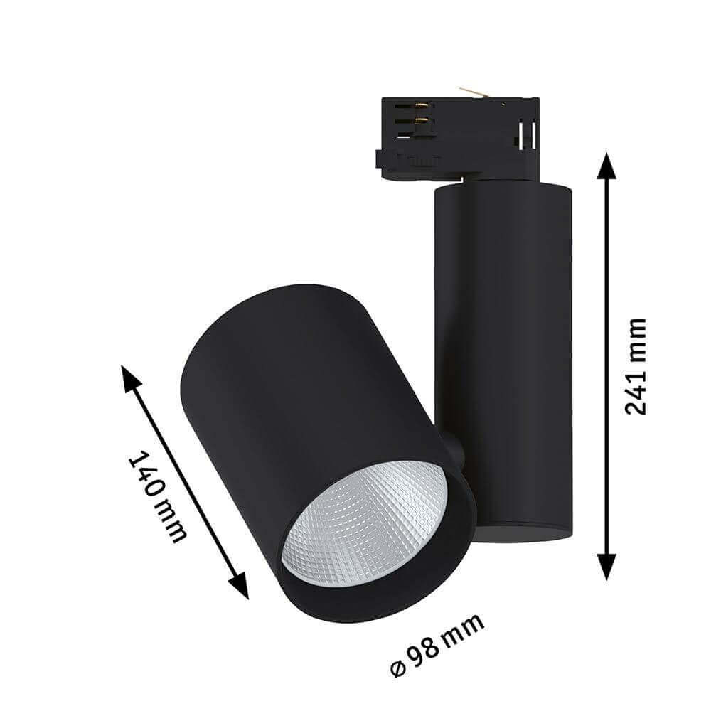 ProRail3 LED Schienenspot Zeuz 60° Schwarz