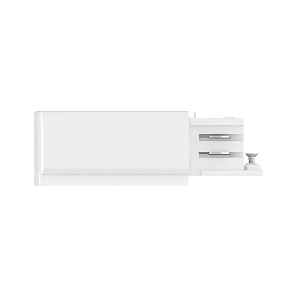 ProRail3 Einspeisung Ende Links 99,5x35mm Weiß in modernem Design mit Schubladen und klaren Linien.
