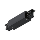 ProRail3 Einspeisung Mitte in Schwarz für individuelle Lichtinstallationen und 5-adrige Deckenauslässe.