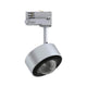 ProRail3 LED Schienenspot Aldan 8,2W Dimmbar Silber, Schwarz mit Halbkugel-Glaslinse und modernem Design