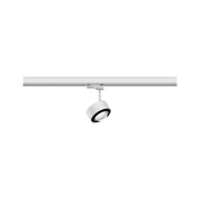 ProRail3 LED track spotlight Aldan white, black mounted on a track, modern design and dimmable.