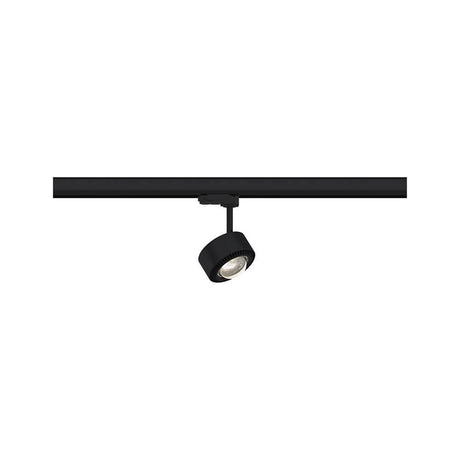 ProRail3 LED Aldan track spotlight dimmable black, chrome on a black track, flexible lighting design