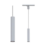 ProRail3 Pendelleuchte Artemons Dimmbar Silber, zylindrische LED-Pendelleuchte für hohe Räume und Tresen