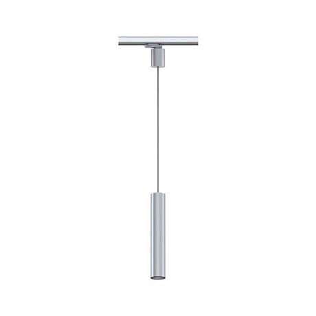 ProRail3 pendant light Artemons Dimmable Silver with cylindrical design and fabric cable.