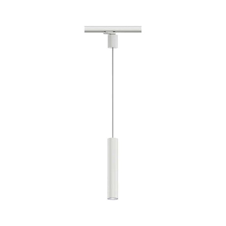 ProRail3 pendant light Artemons White with cylindrical design and fabric cable, ideal for high ceilings.