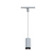 ProRail3 Pendelleuchte Corus in Silber mit Aluminium-Korpus, ideal für hohe Räume und elegante Beleuchtung.