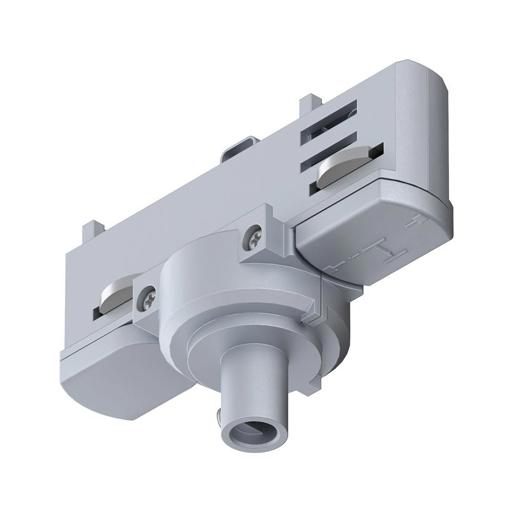 ProRail3 Pendelleuchteadapter in Silber für flexible Beleuchtungssysteme.