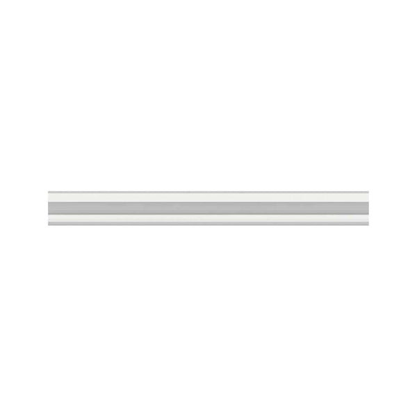 ProRail3 élément de système de rail 2 m blanc, système de rail triphasé durable.
