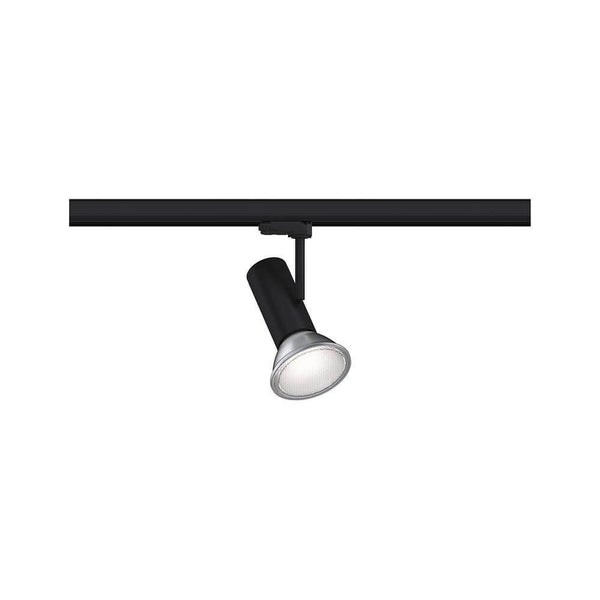 ProRail3 Schienenspot Apol Schwarz für Gänge und Flure, flexibel ausrichtbarer Spot mit E27-Lampe