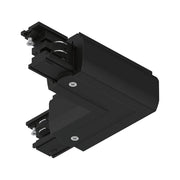 ProRail3 connector L-piece interior black for L-installations with a flexible 3-circuit track lighting system.