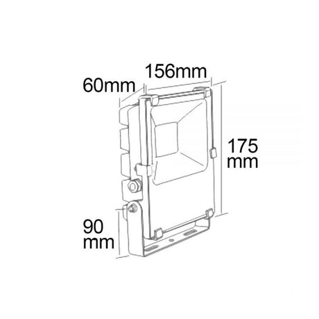 Ammattimainen LED Flutter Kaltweiß 20W 2550lm Antrasiitti IP66