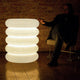 Big Puff Design-Stehleuchte 65, flexible Ringe, inspirierte Pop Art, entspannendes Ambiente.