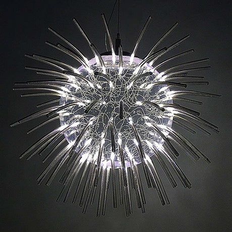 Critters Design Pendelleuchte 45 mit flexiblen Stahl-Diffusoren und LED-Lichtern in einem kreativen Design.