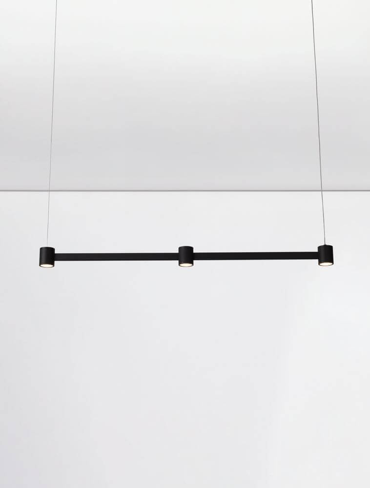 Puize LED Pendelleuchte 3-flammig 3000K Schwarz