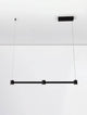 Puize LED Pendelleuchte 3-flammig 3000K Schwarz