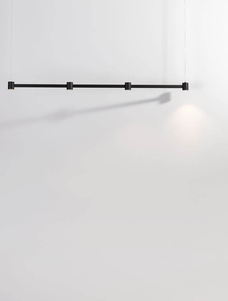 Puize LED Pendelleuchte 4-flammig 3000K Schwarz | skapetze®