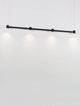 Puize LED Pendelleuchte 4-flammig 3000K Schwarz mit modernem Design und warmweißem Licht.