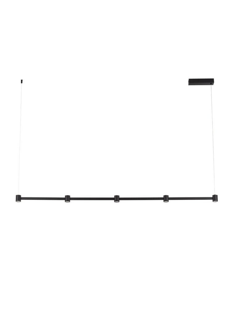 Puize LED Pendelleuchte 5-flammig 3000K Schwarz