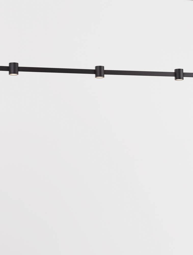 Puize LED Pendelleuchte 5-flammig 3000K Schwarz
