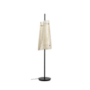 Pulpo LED lampada da terra Bent Two Glass con elegante design in vetro su struttura nera.