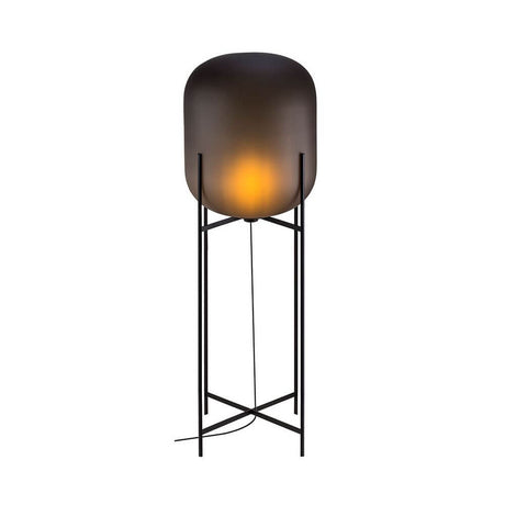 Pulpo LED Oda Big floor lamp Ø 45cm H 140cm in a chic industrial design with soft curves.