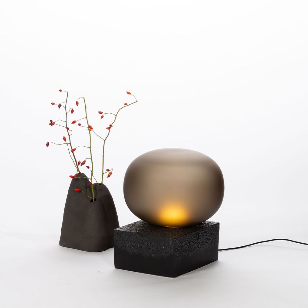 LED table lamp Magma Two Low Ø 41cm H 46cm