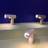 Pulpo LED pöytävalaisin Simple Light valmistettu kalkkikivestä
