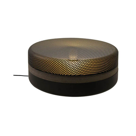 Pulpo LED table lamp Steel Drop Big Ø 32 cm with steel housing, beautiful light play effect.