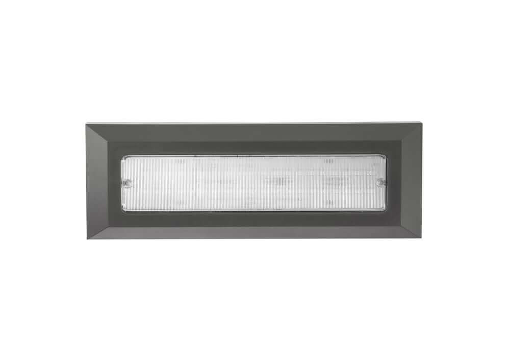 Pulsar LED Außenwandleuchte rechteckig in Dunkelgrau mit IP54 Schutz, ideal für die Terrasse.