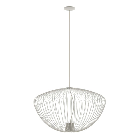 Pumpkin L Hängeleuchte Ø 70cm H 45cm in elegantem Weiß, modernes Design mit klaren Linien.