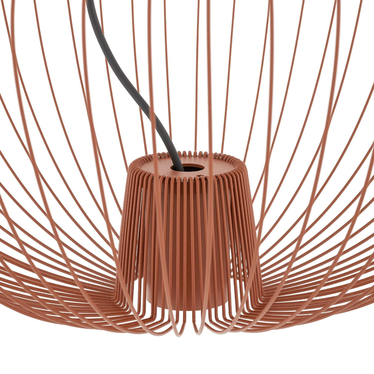 Pumpkin M Hängeleuchte Ø 54,5cm H 33cm Detailansicht des modernen Kabelanschlusses.