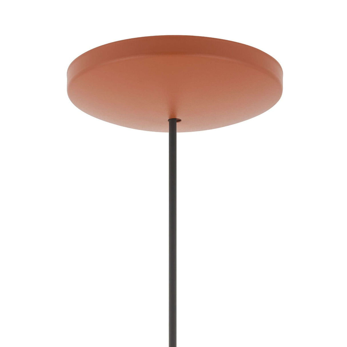 Pumpkin M Hängeleuchte Ø 54,5cm H 33cm Deckenmontage mit rotem Baldachin