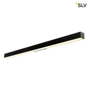 Q linje LED Væglampe Sort 3000K - elegant sort væglampe med varmt hvidt lys til blændfri belysning.