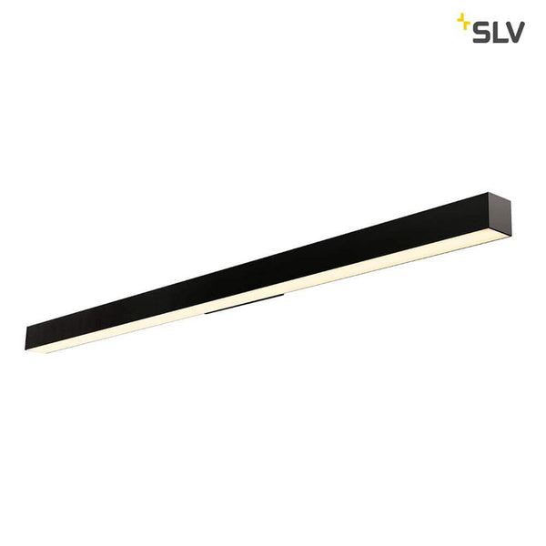 Q-Line LED Wall Light Black 3000K - elegant black wall lamp with warm white light for glare-free illumination.