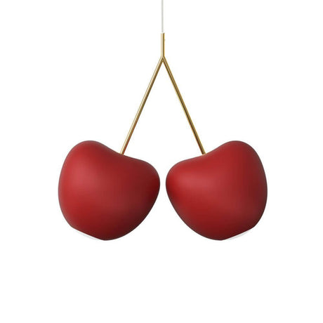 Cherry Lamp pendellampe Kirsche - stilfull taklampe i kirsebærform med gyllen oppheng.