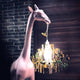 Giraffe in Love XS Stehleuchte 100cm mit Kronleuchter im Maul, verspieltes Design von qeeboo.